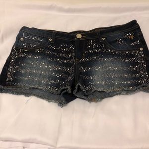 Justice rhinestone shorts